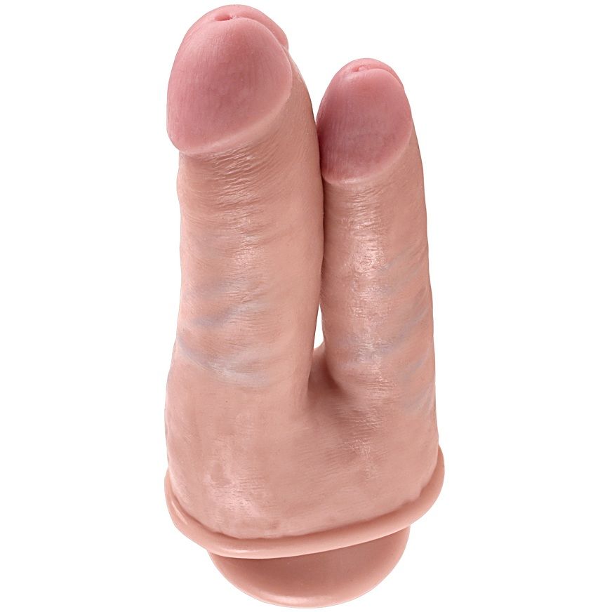 Gode Double Pénétration Réaliste Ventouse - King Cock