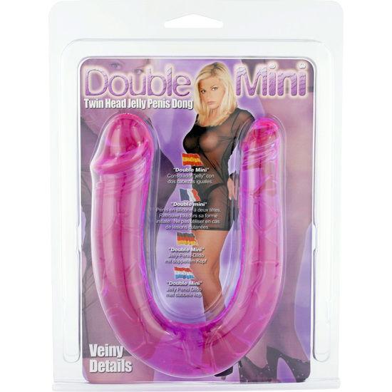 Gode Double Tête Flexible Réaliste 30 cm Veiné - Seven Creations