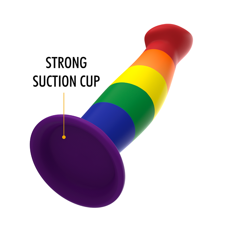 Gode Dragon Garrick Pride Silicone Texturé Base Ventouse - Mythology