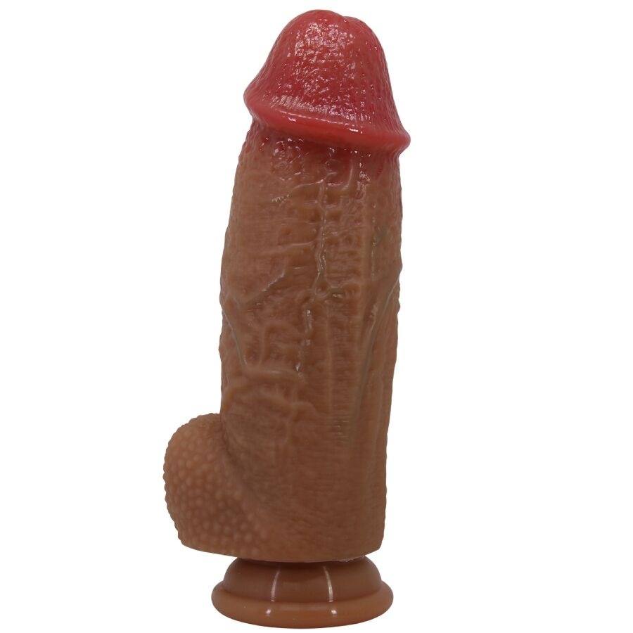 Gode Réaliste Achille Ventouse Silicone Veiné 22 cm - Pretty Love