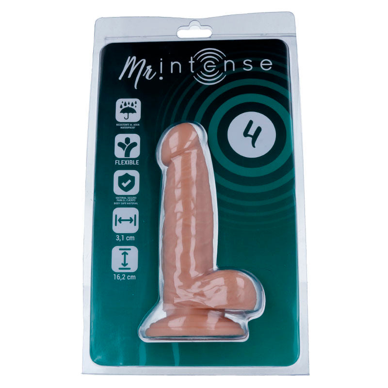 Gode Réaliste Mr Intense Veiné 14,6 cm Texture Naturelle Ventouse