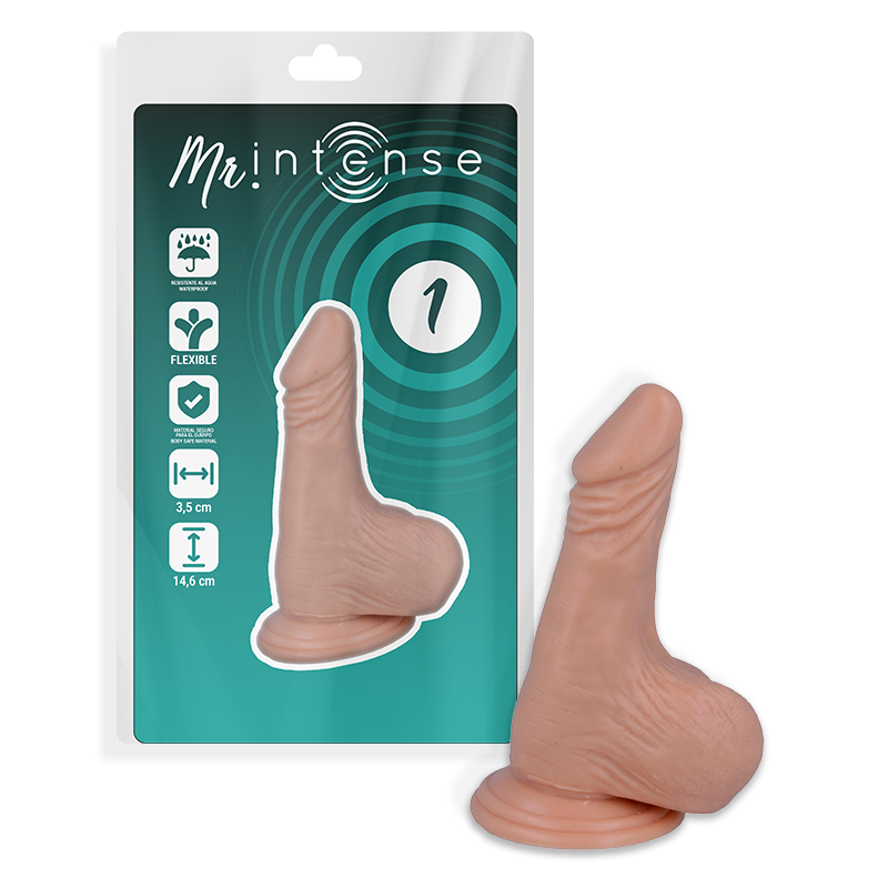 Gode Réaliste Mr Intense Veiné 14,6 cm Texture Naturelle Ventouse