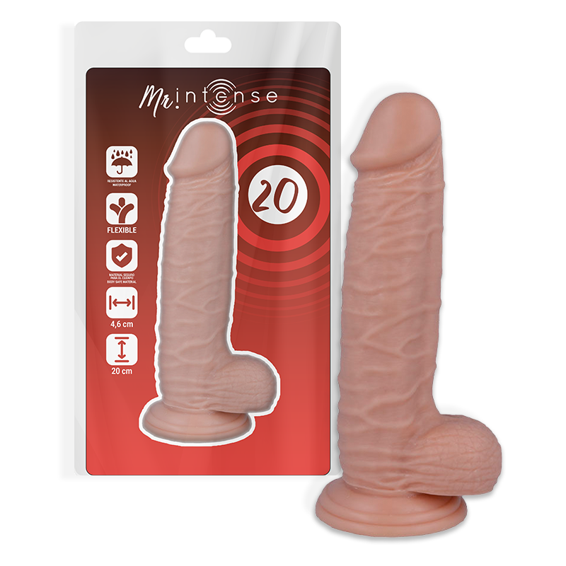 Gode Réaliste Mr Intense Veiné 14,6 cm Texture Naturelle Ventouse