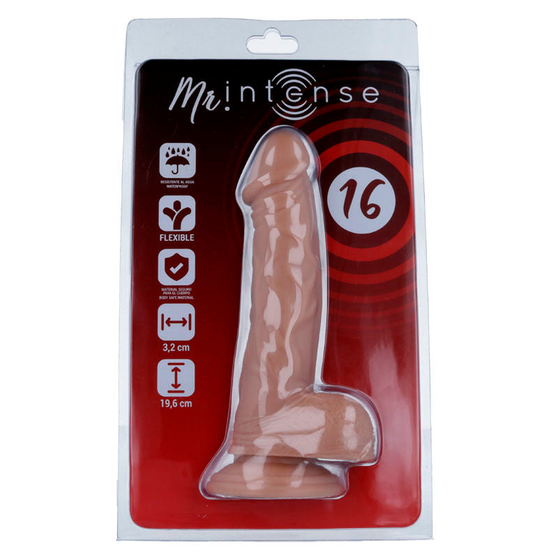 Gode Réaliste Mr Intense Veiné 14,6 cm Texture Naturelle Ventouse