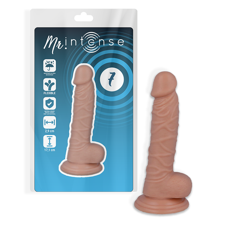 Gode Réaliste Mr Intense Veiné 14,6 cm Texture Naturelle Ventouse