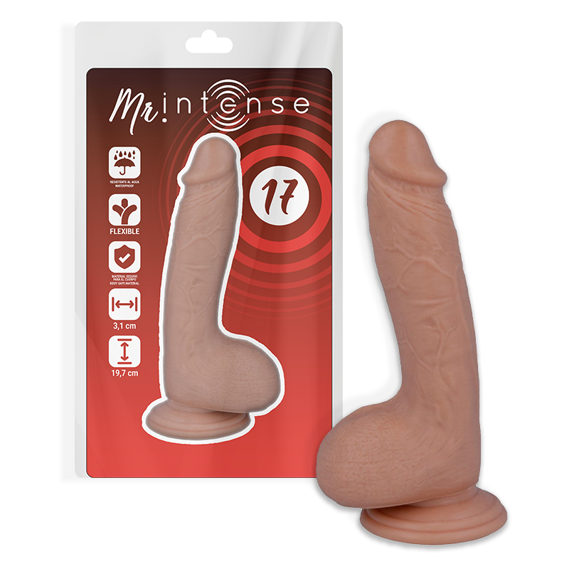 Gode Réaliste Mr Intense Veiné 14,6 cm Texture Naturelle Ventouse