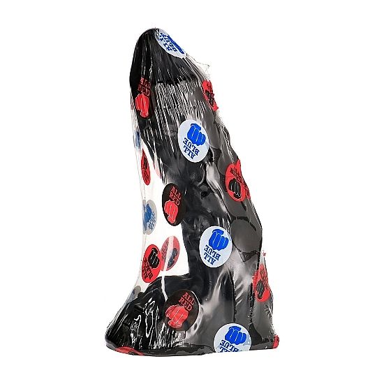 Gode Réaliste Veiné 23 cm avec Testicules - All Black