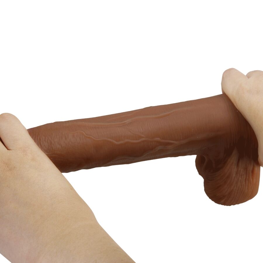Gode Réaliste Ventouse Adley 28 cm Veiné avec Testicules - Pretty Love