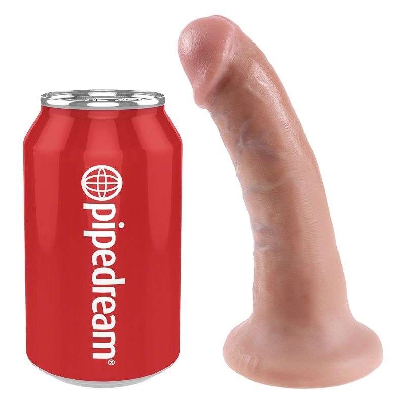 Gode Réaliste Ventouse King Cock Veines Marquées 15,2 cm - King Cock