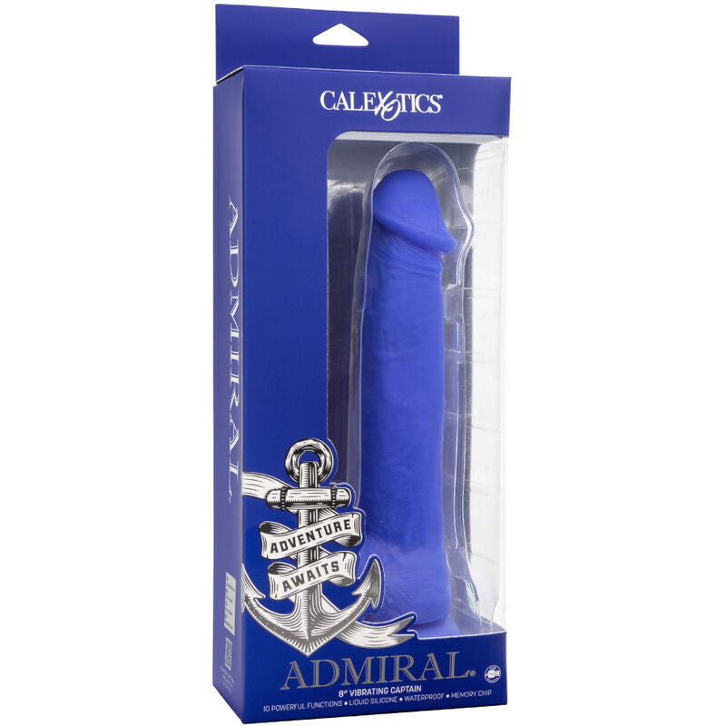 Gode Vibrant Réaliste Captain Admiral Ventouse 10 Modes IPX7 - CalExotics