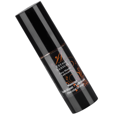 Huile de Massage Stimulante Chocolat & Orange - Effet Chauffant - Extase Sensual