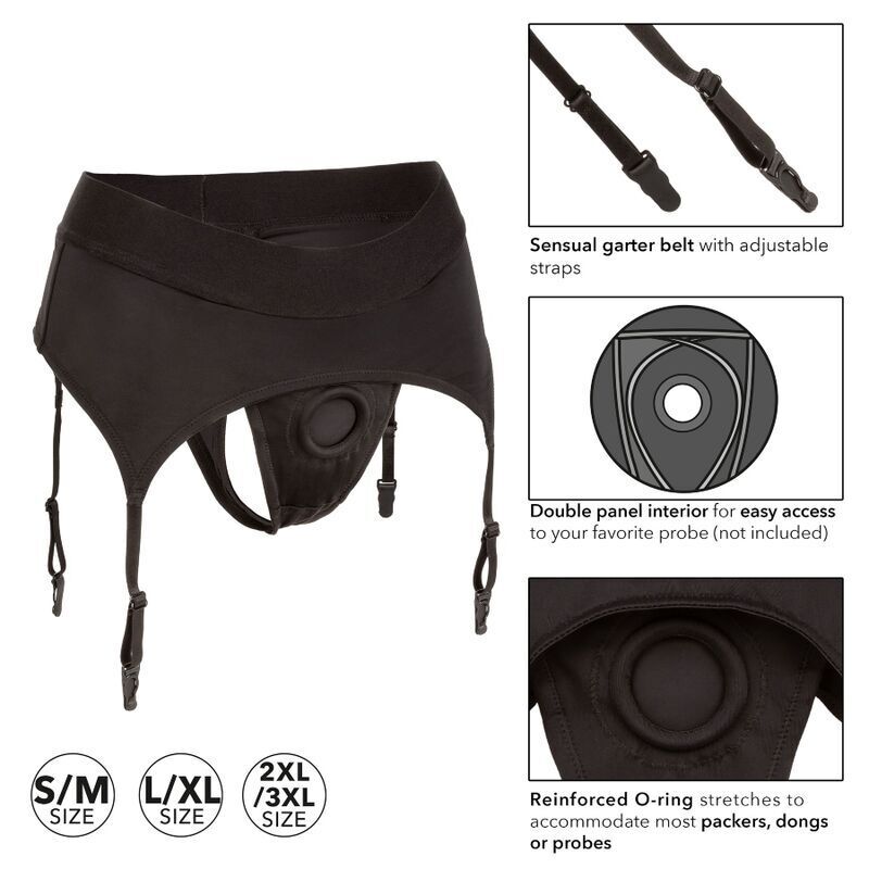 Harnais String Jarretière Boundless - Compatible Gode Strap-On - CalExotics