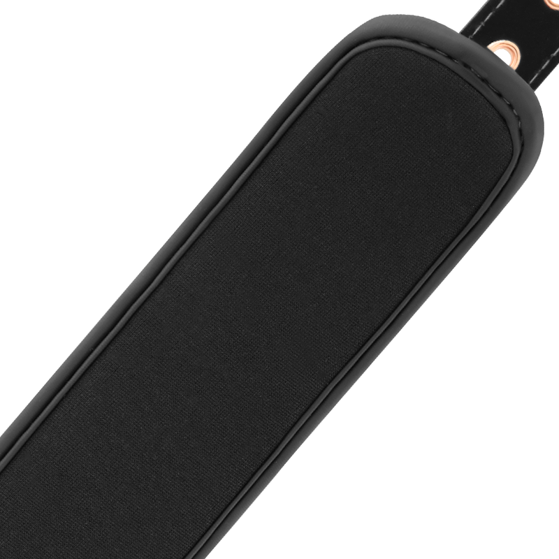 Menottes BDSM Cuir Vegan Métal Sans Nickel Rembourrées - Begme Black Edition