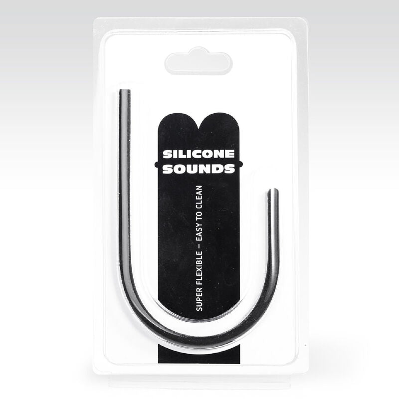 Plug Urétral Lisse Silicone Flexible 3 Diamètres 24 cm - All Black
