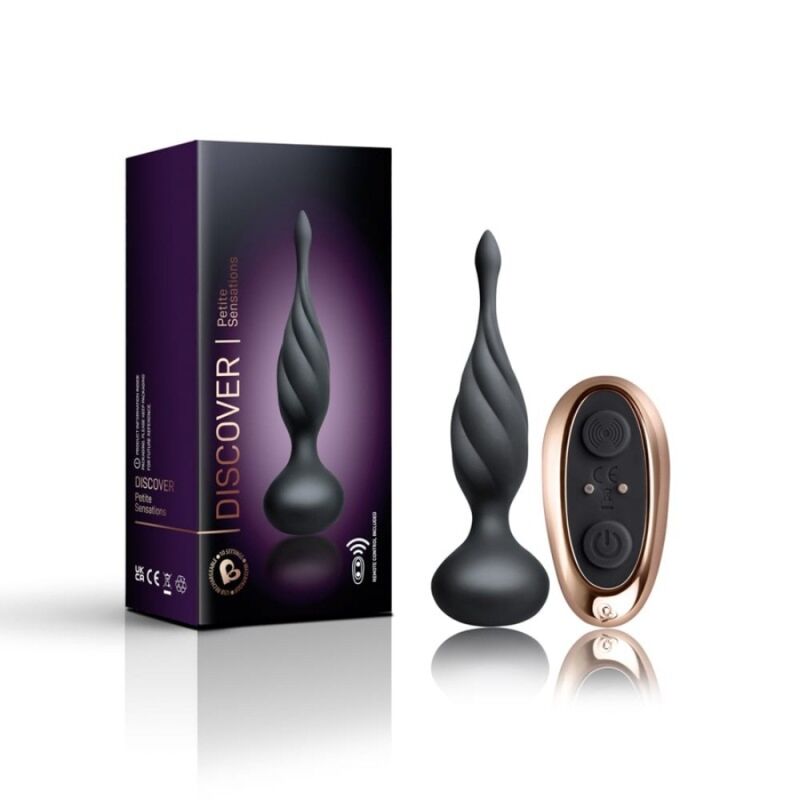 Plug Anal Vibrant Discover Télécommandé Silicone USB - Rocks-Off
