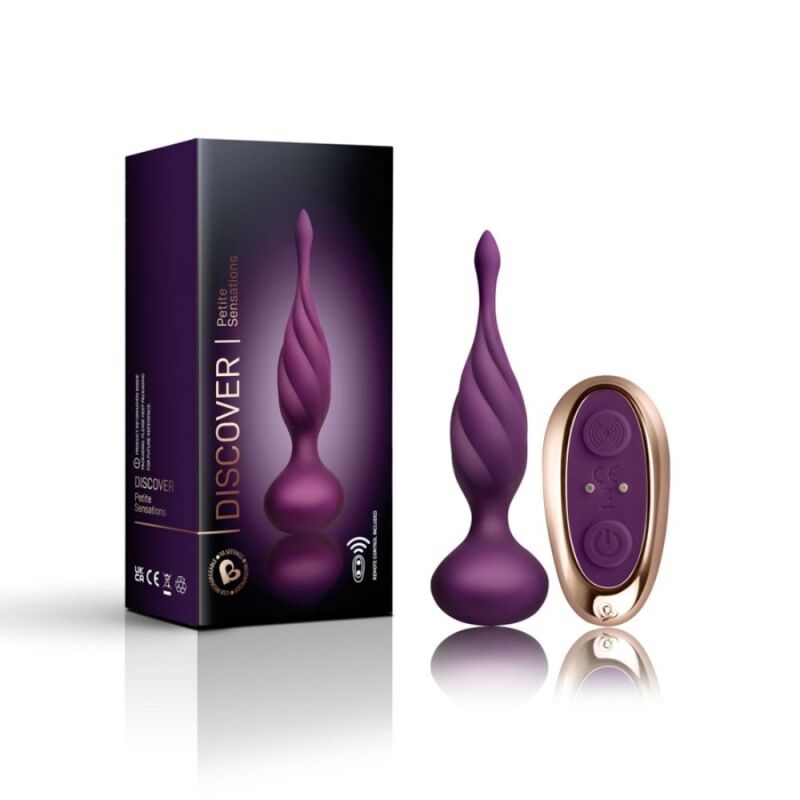 Plug Anal Vibrant Discover Télécommandé Silicone USB - Rocks-Off