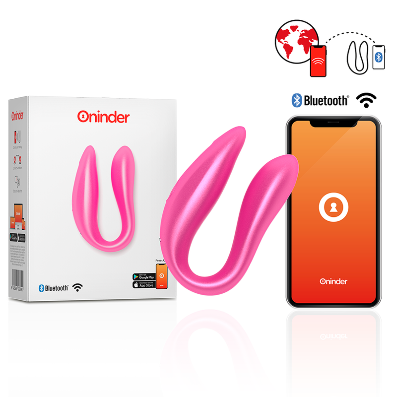 Vibromasseur Rabbit Connecté Lisboa Point G & Clitoris App Gratuite - Oninder