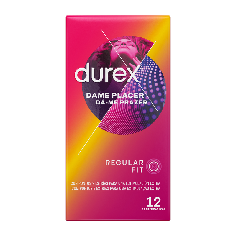 Préservatifs Durex Dame Placer - Points et Stries Stimulants
