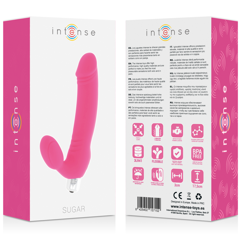 Vibromasseur Sucre 7 Vitesses Silicone Rechargeable - Intense