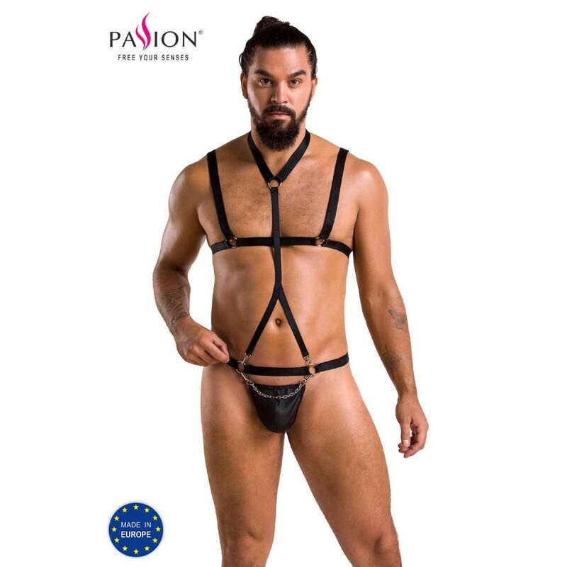 Ensemble Lingerie Homme Andrew Boxer et Harnais Sexy 2 Tailles - Passion Men