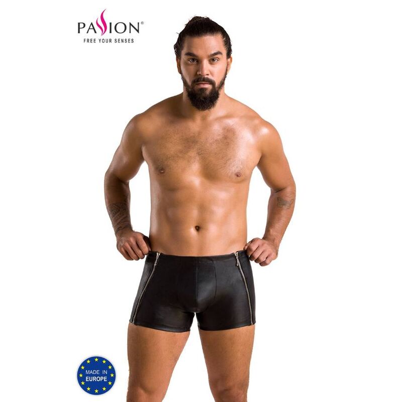 Boxer Sexy Homme 049 Noir Mat Coupe Ajustée Effet Seconde Peau - Passion Men