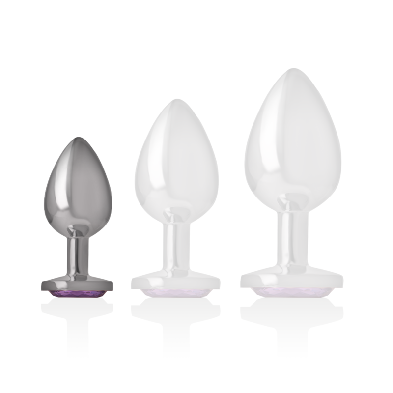 Plug Bijou en Métal Aluminium - Cristal Coloré - Intense