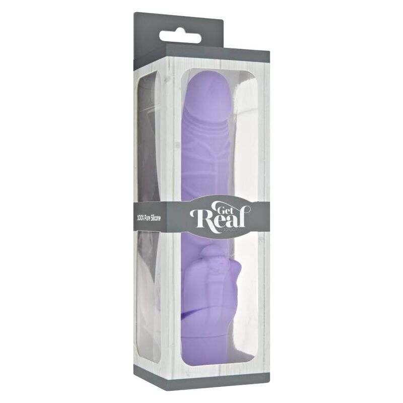 Vibromasseur Classic Stim avec Stimulateur Clitoridien - Silicone - Get Real