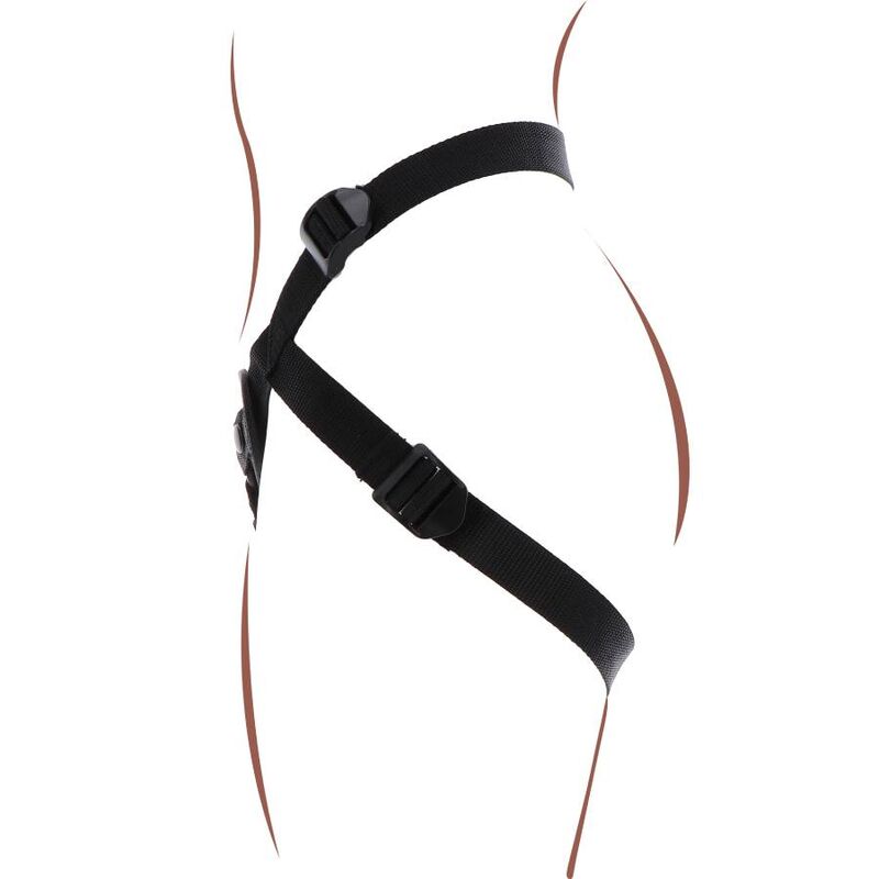 Harnais Gode Ceinture Dentelle Strap-On Réglable - Get Real