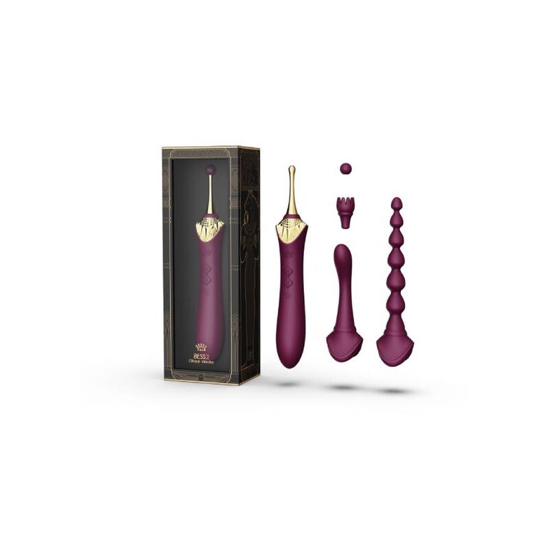 Stimulateur Multifonction Bess 2 Chauffant 4 Embouts Perles Anales - Zalo