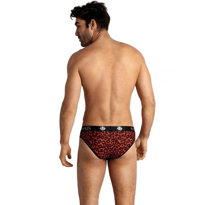 Slip Tribal Microfibre Rouge Imprimé Animal Taille XL - Anais Men