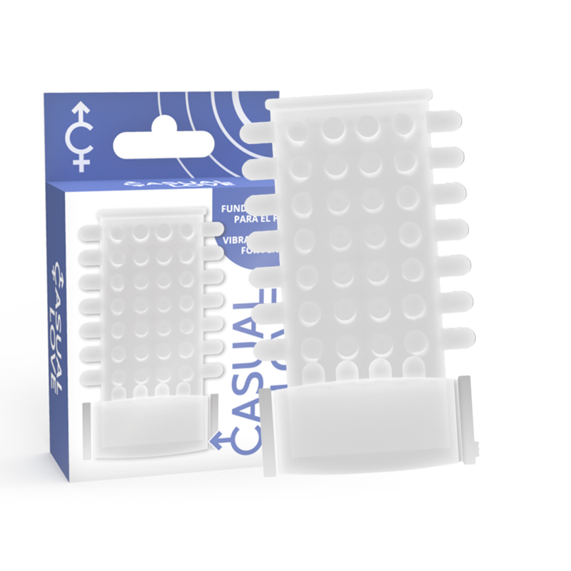 Gaine à Pénis Vibrante Texturée Silicone Souple - Casual Love