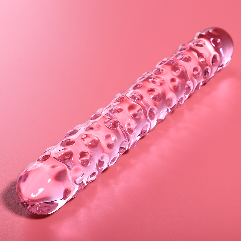 Gode en Verre Borosilicate Nebula Modèle 15 Rose 18,5 cm