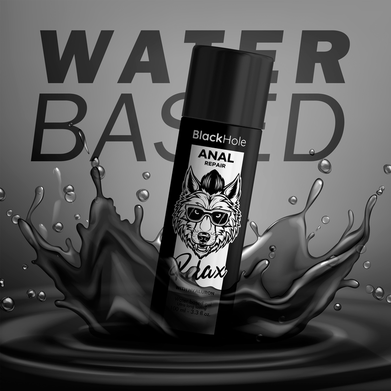 Gel Lubrifiant Anal Black Hole Repair - Relaxant Base Eau à l'Hyaluron