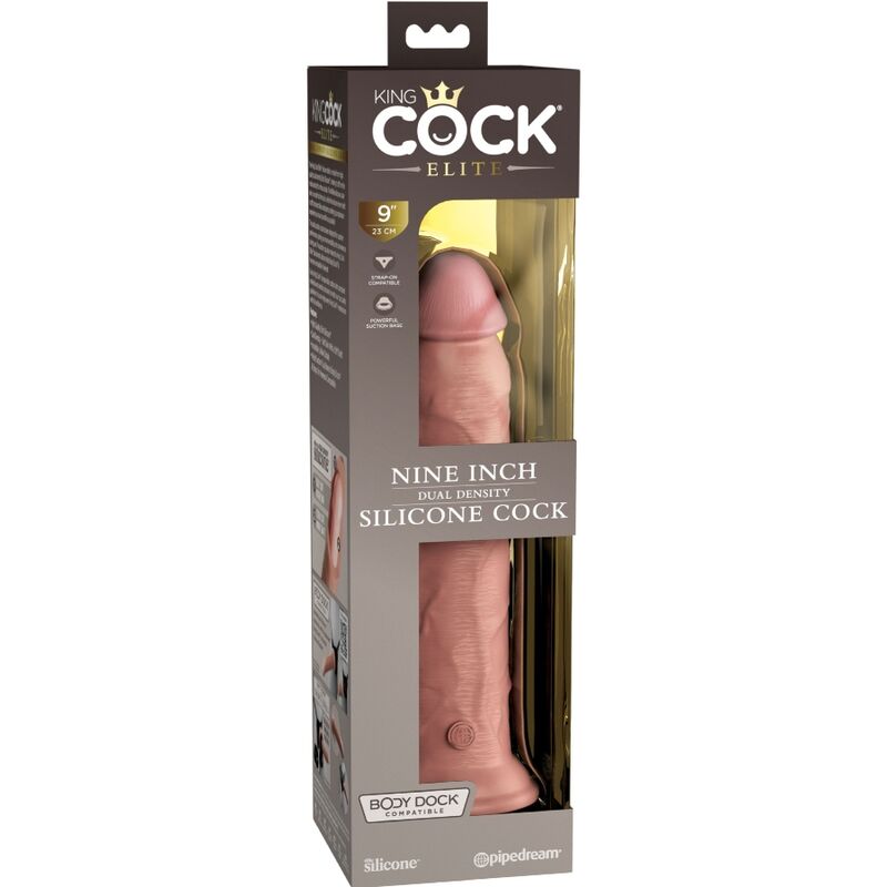 Gode Réaliste Elite Silicone Dual Density Ventouse - King Cock