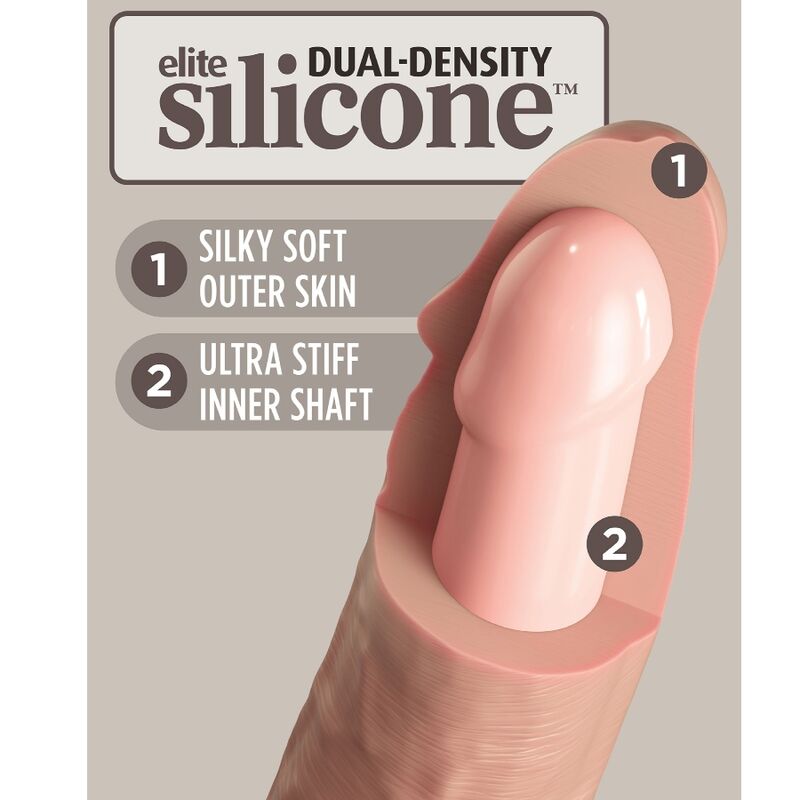 Gode Réaliste Vibrant Elite Silicone Télécommande - King Cock