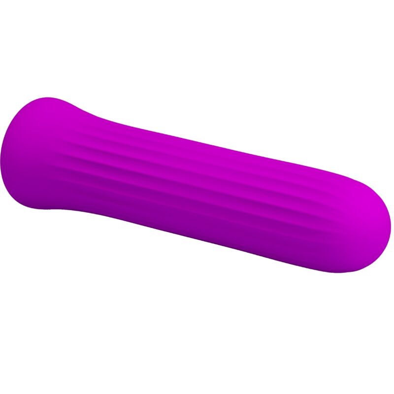 Vibromasseur Compact Blanche 12 Vitesses Texturé - Silicone - Pretty Love