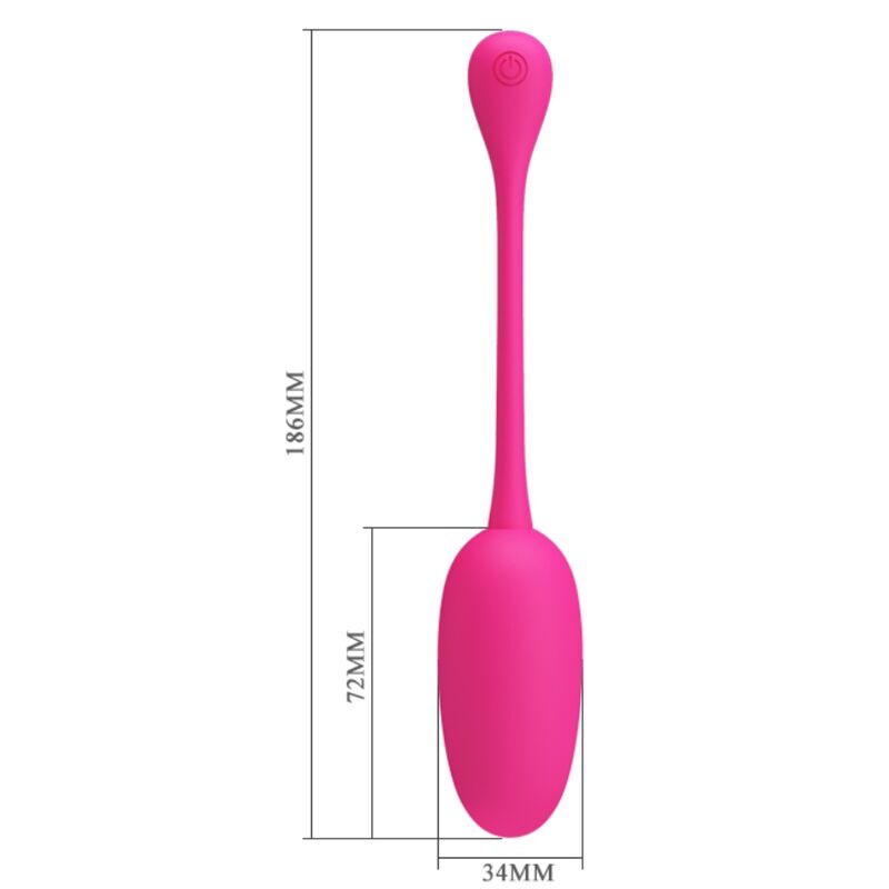 Oeuf Vibrant Rechargeable Knucker 12 Fonctions Mémoire - Silicone - Pretty Love