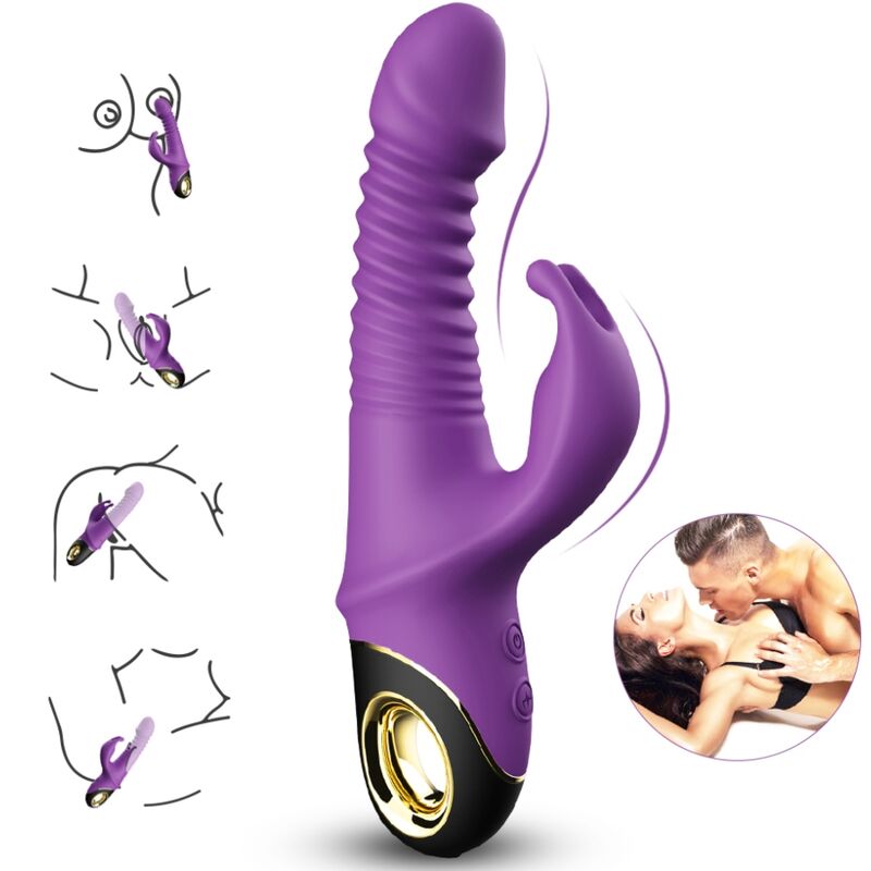 Vibromasseur Rabbit Va-et-Vient Zing - 9 Vibrations 5 Poussées - Armony