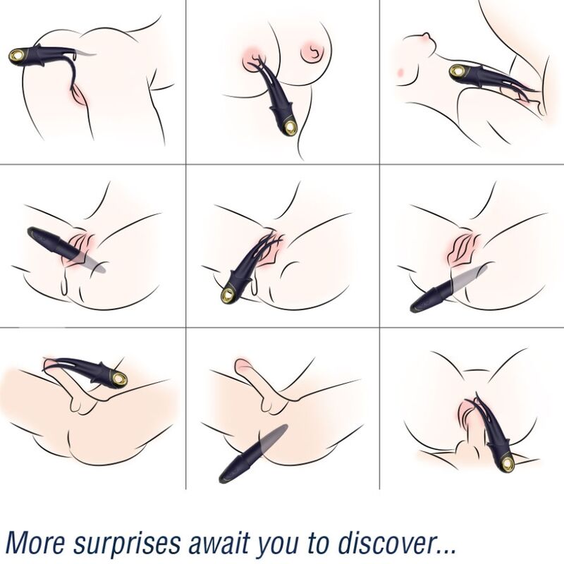 Vibromasseur Double Tête Shadow - Effet Langue 9 Modes - Armony