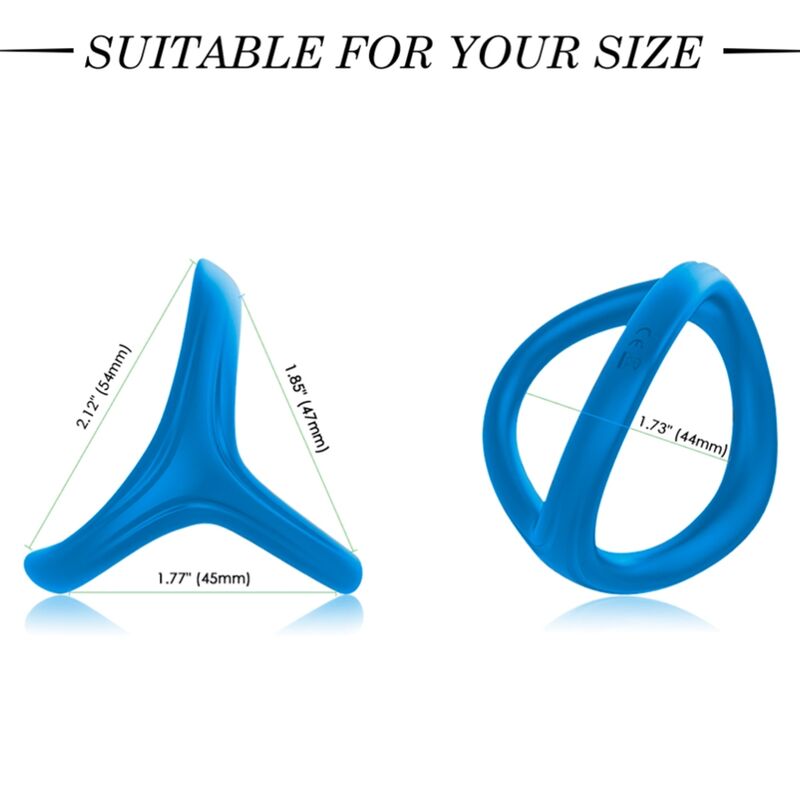 Cockring Triple Tresor Double Silicone Extensible - Armony
