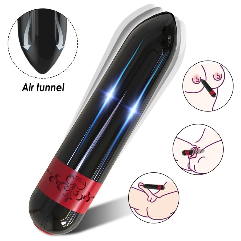 Mini Vibromasseur Bullet Rocket - Télécommande 9 Modes - Armony