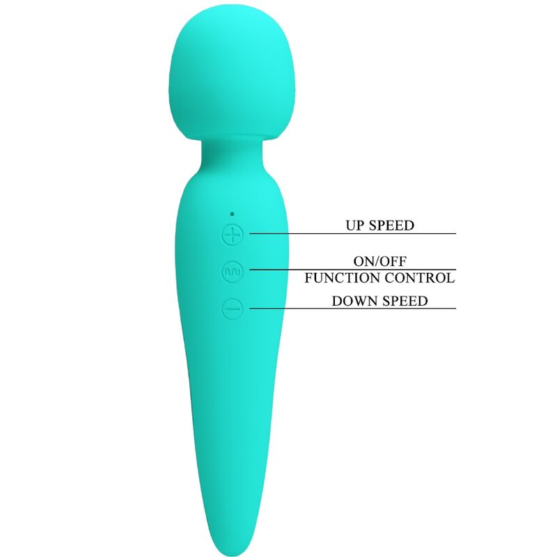 Vibromasseur Wand Meredith Étanche 7 Vibrations 5 Vitesses - Pretty Love