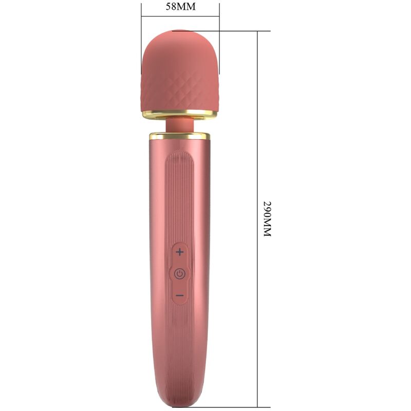 Vibromasseur Wand 7 Vibrations 5 Vitesses Rechargeable - Silicone - Pretty Love