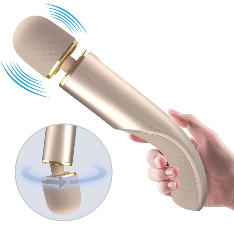 Vibromasseur Wand 7 Vibrations 5 Vitesses Rechargeable - Silicone - Pretty Love