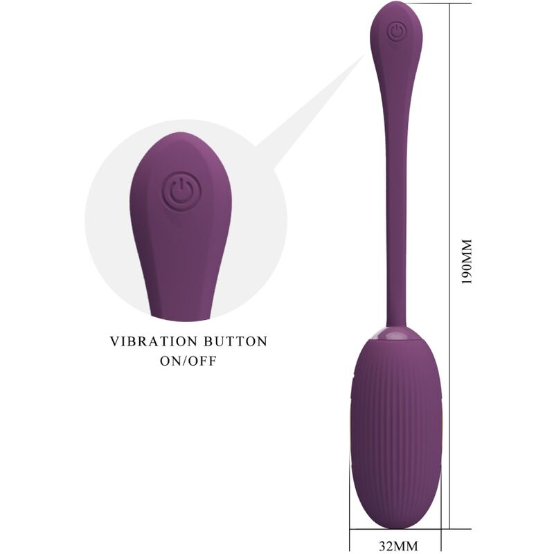 Œuf Vibrant Connecté Doreen Rechargeable Silicone - Pretty Love