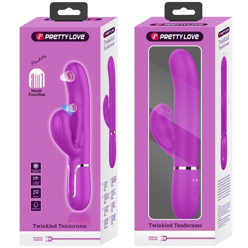 Vibromasseur Point G Perlita 3 en 1 Multifonction - Pretty Love