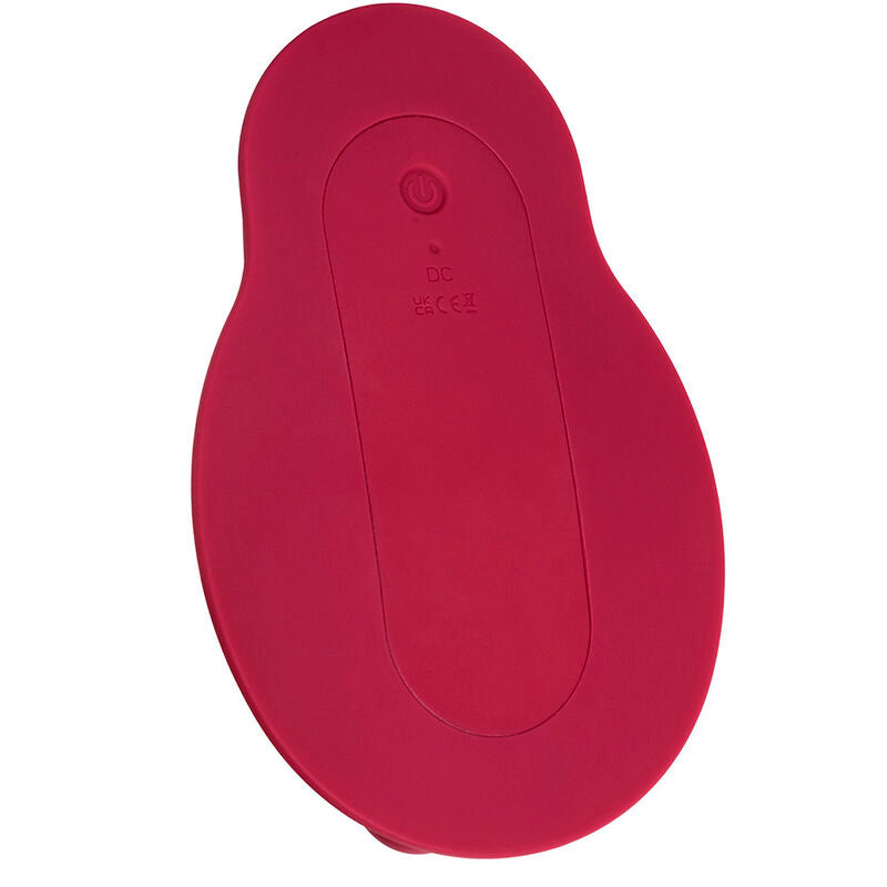 Vibromasseur à Chevaucher Double Moteur Télécommande 12 Modes Rouge - CalExotics