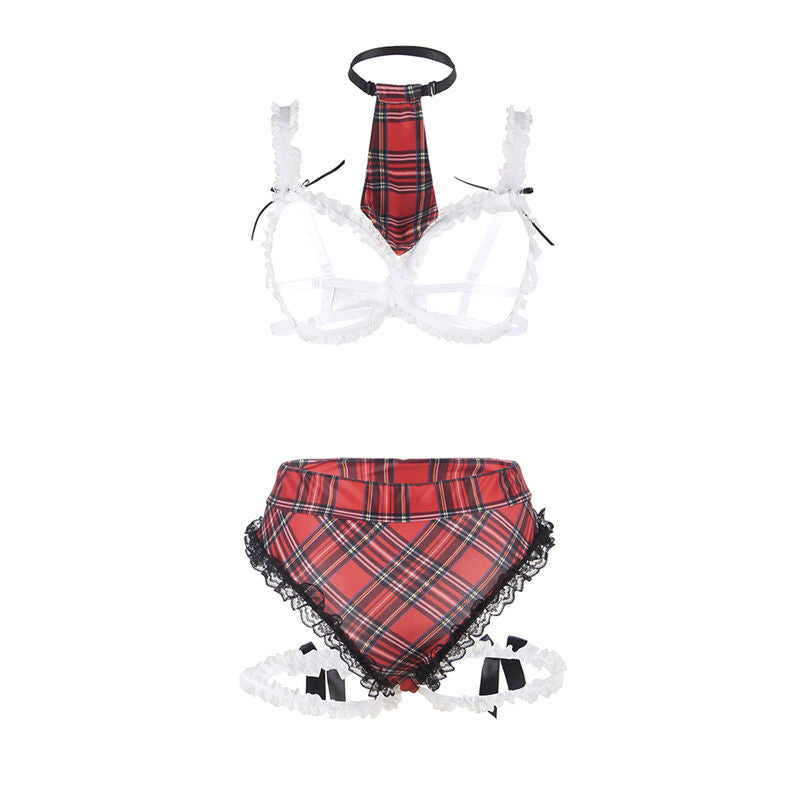 Costume Écolière Sexy Soutien-Gorge Jupe Plissée - Subblime