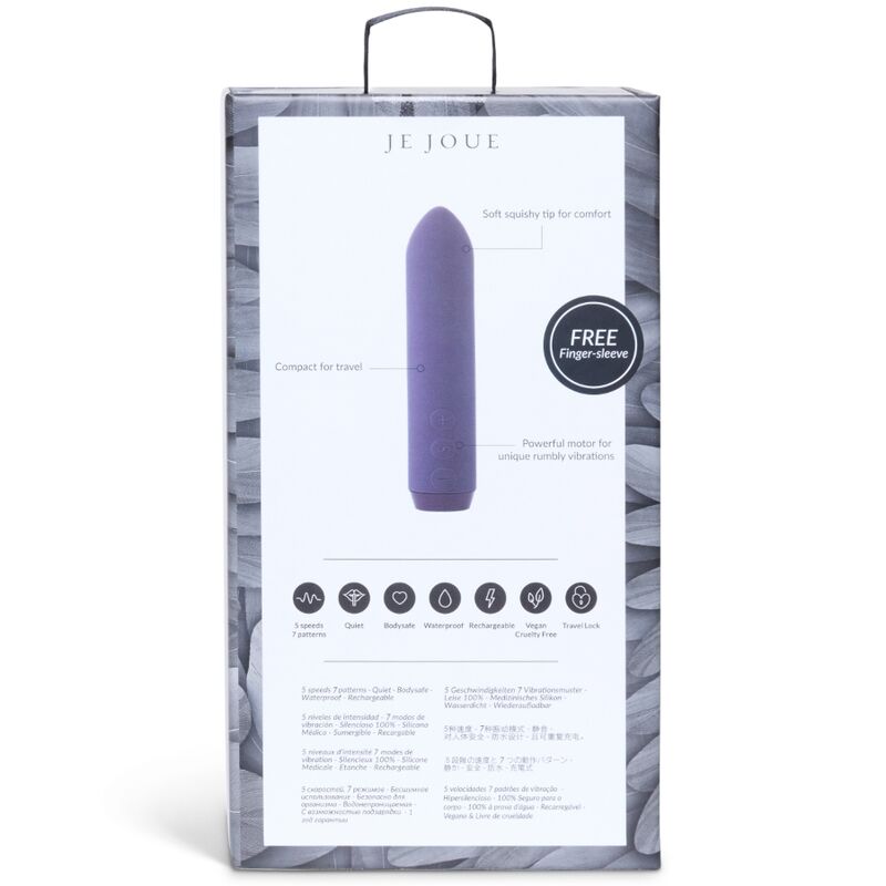 Mini Vibromasseur Bullet Classique 5 Modes Rechargeable - Je Joue