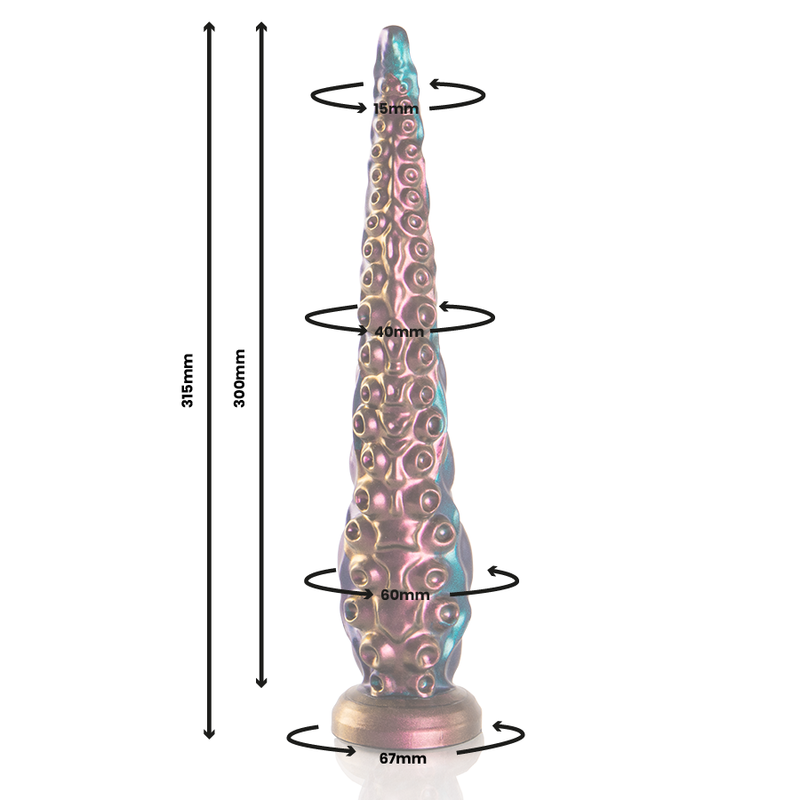 Gode Tentacule Charybde Silicone Progressif 2 Tailles - Epic Cybersilicock